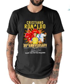 Cristiano Ronaldo 39th anniversary 1985 2024 thank you for the memories signature shirt