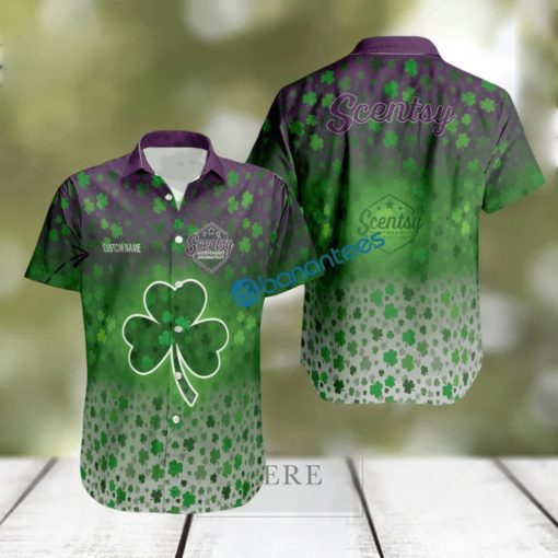 Custom Name Patrick Day Logo Brand Scentsy 3D Hawaiian Shirt For Summer