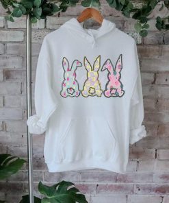 Cute Floral Bunny Easter Happy Easter shirt