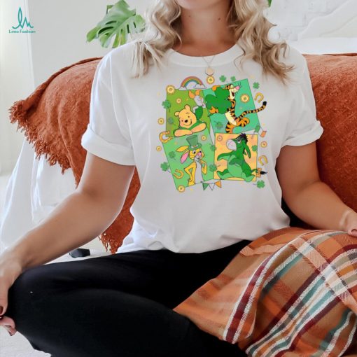 Cute Winnie The Pooh With Shamrock  shirt