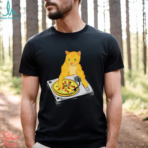 DJ Pizza Cat by Basement Mastermind shirt