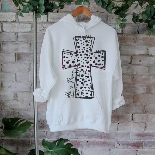 Dalmatian Cross He is Risen Happy Easter shirt