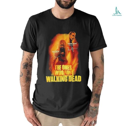 Danai Gurira And Andrew Lincoln The One Who Live The Walking Dead Signatures Shirt