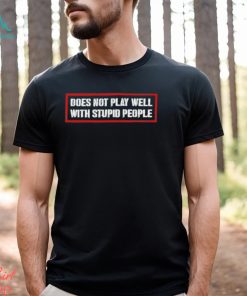 David Draiman Wearing Does Not Play Well With Stupid People Shirt