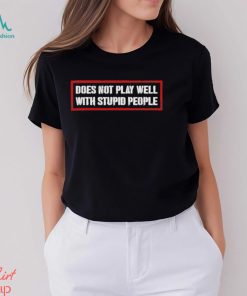 David Draiman Wearing Does Not Play Well With Stupid People Shirt