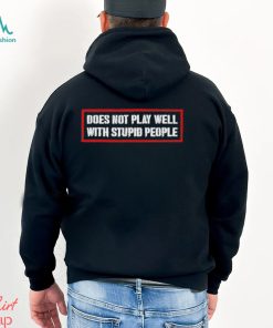 David Draiman Wearing Does Not Play Well With Stupid People Shirt