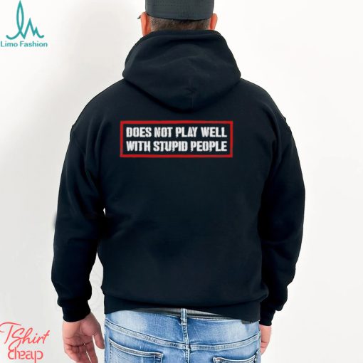 David Draiman Wearing Does Not Play Well With Stupid People Shirt