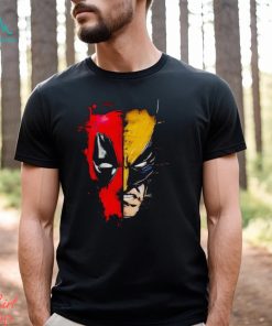 Deadpool and Wolverine face off shirt