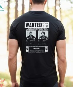 Dean Winchester and Sam Winchester Supernatural wanted by the FBI shirt