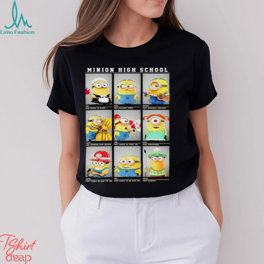 Despicable Me Minions High School Portrait Panels shirt Despicable Me Minions High School Portrait Panels shirt