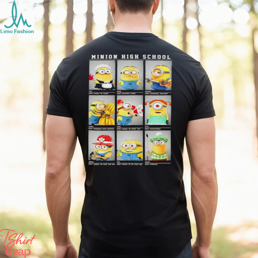 Despicable Me Minions High School Portrait Panels shirt Despicable Me Minions High School Portrait Panels shirt