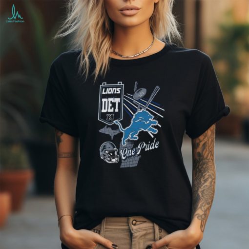 Detroit Lions Fanatics Branded Split Zone T Shirt