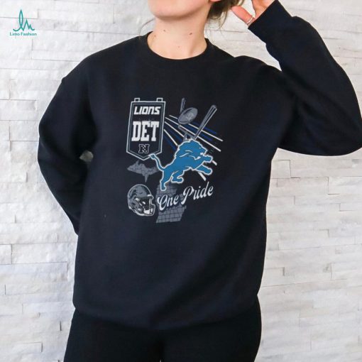 Detroit Lions Fanatics Branded Split Zone T Shirt