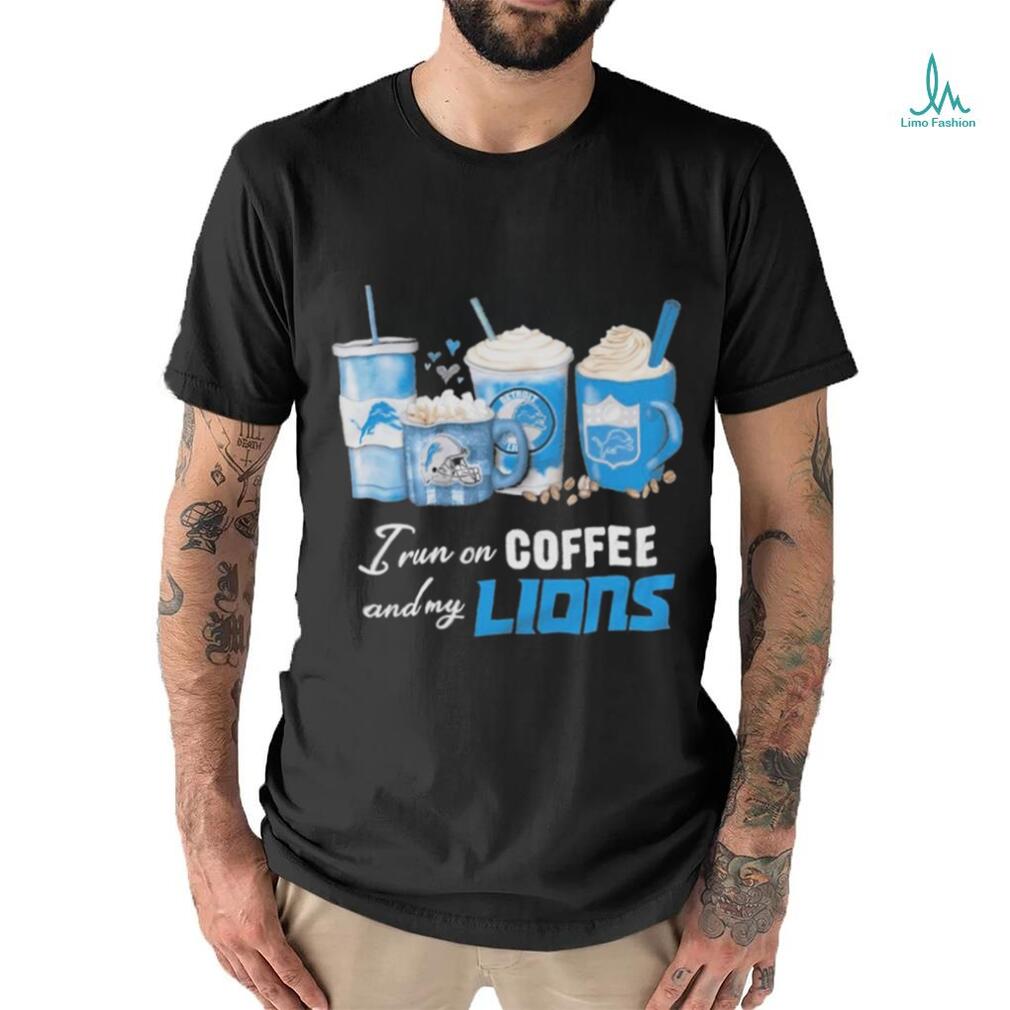 Detroit lions I love coffee black shirt Detroit lions I love coffee black shirt