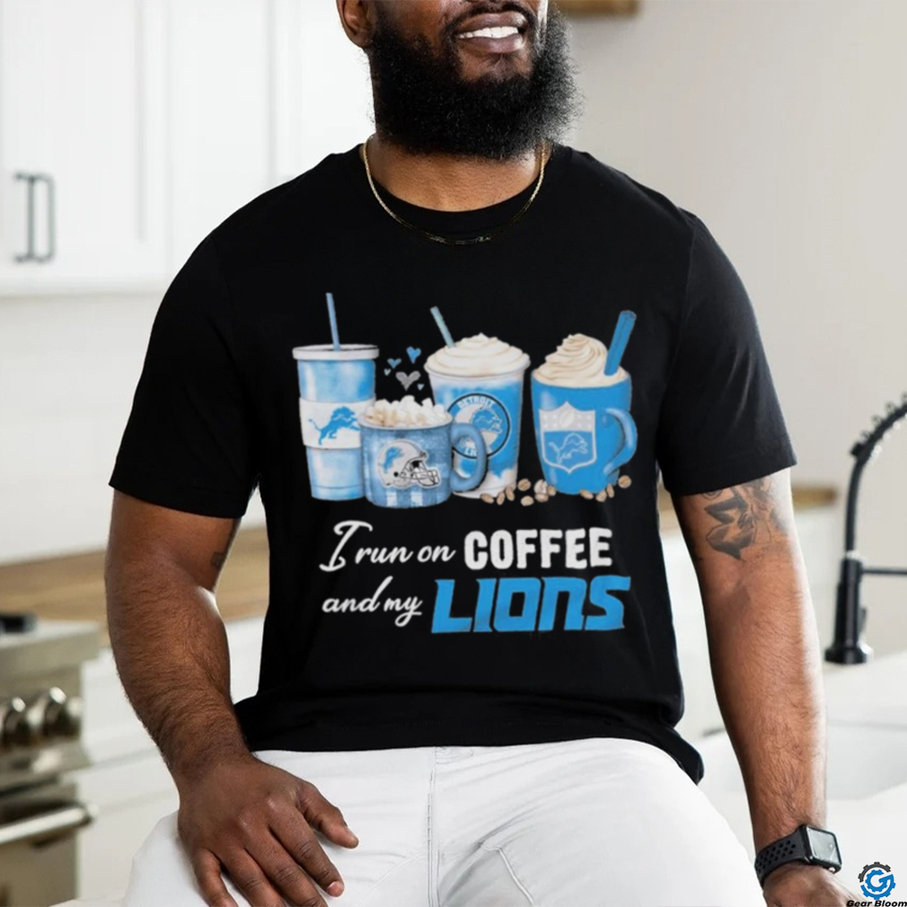 Detroit lions I love coffee black shirt Detroit lions I love coffee black shirt