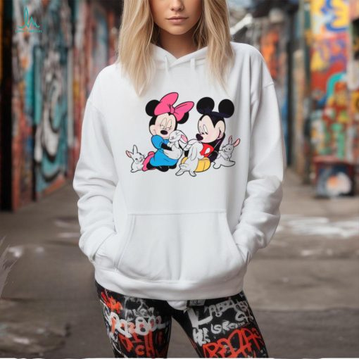 Disney Easter Mickey Minnie Bunny shirgt