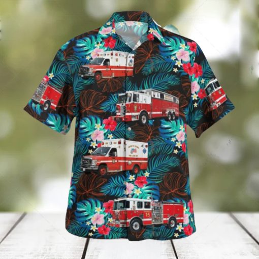 District of Columbia Fire and Emergency Medical Services Department Engine 15Rescue Squad 3Ambulance 15 (Anacostia) Hawaiian Shirt