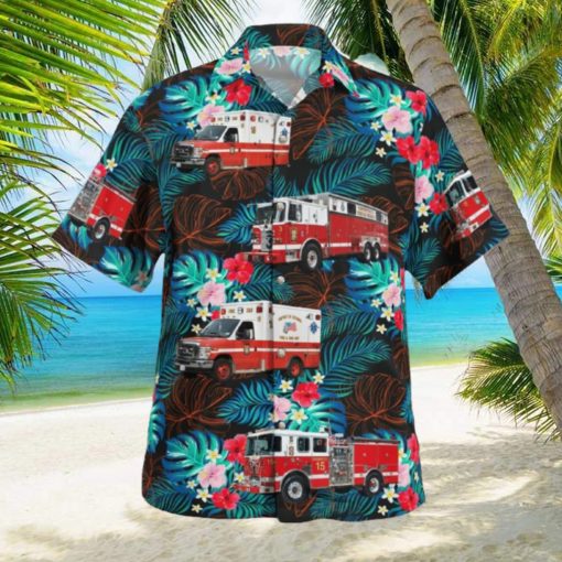 District of Columbia Fire and Emergency Medical Services Department Engine 15Rescue Squad 3Ambulance 15 (Anacostia) Hawaiian Shirt