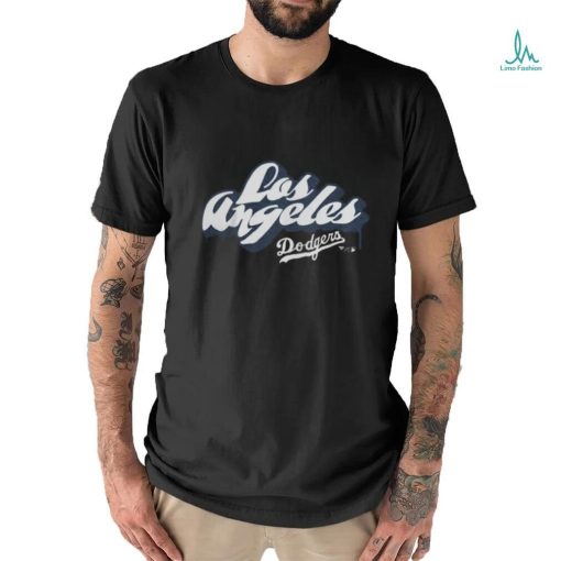 Dodgers Merch Los Angeles Dodgers Fanatics Branded Black Graffiti T Shirt