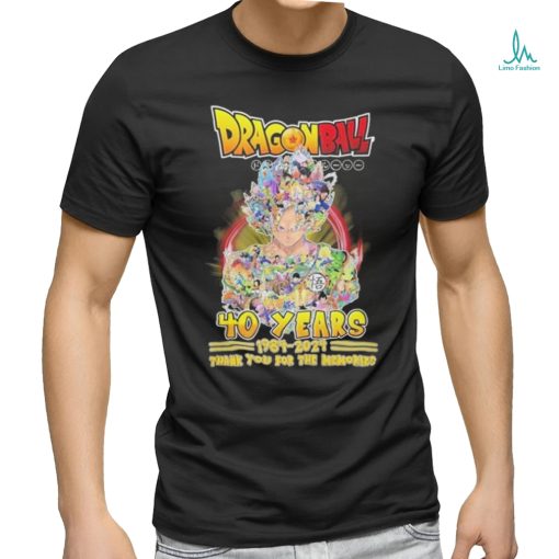 Dragon Ball Son Goku 40 Years Thank You For The Memories Shirt