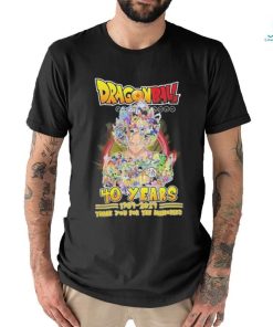 Dragon Ball Son Goku 40 Years Thank You For The Memories Shirt