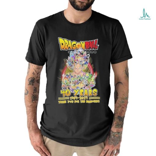 Dragon Ball Son Goku 40 Years Thank You For The Memories Shirt