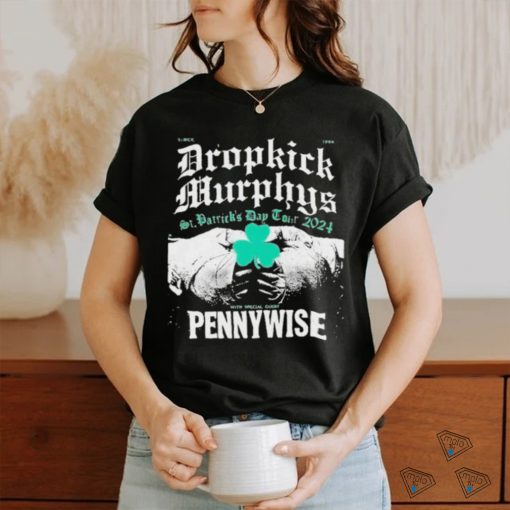 Dropkick Murphys ft Pennywise 2024 US St Patrick’s Day Tour T Shirt