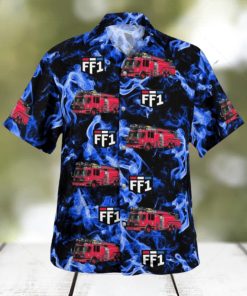 Fire Dept Hawaiian Shirt Surf Gift Beach