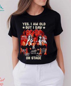 Fire Yes I am old but I saw ACDC on stage signatures shirt
