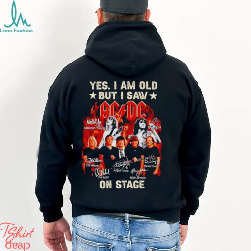 Fire Yes I am old but I saw ACDC on stage signatures shirt