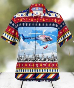 Flagler County Florida Flagler County Fire Rescue (FCFR) Helicopter – ‘Fireflight’ Christmas Hawaiian Shirt