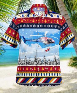 Flagler County Florida Flagler County Fire Rescue (FCFR) Helicopter – ‘Fireflight’ Christmas Hawaiian Shirt