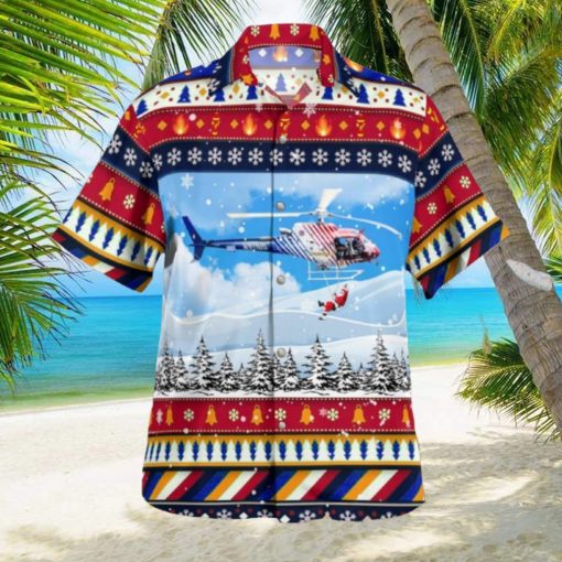 Flagler County Florida Flagler County Fire Rescue (FCFR) Helicopter – ‘Fireflight’ Christmas Hawaiian Shirt