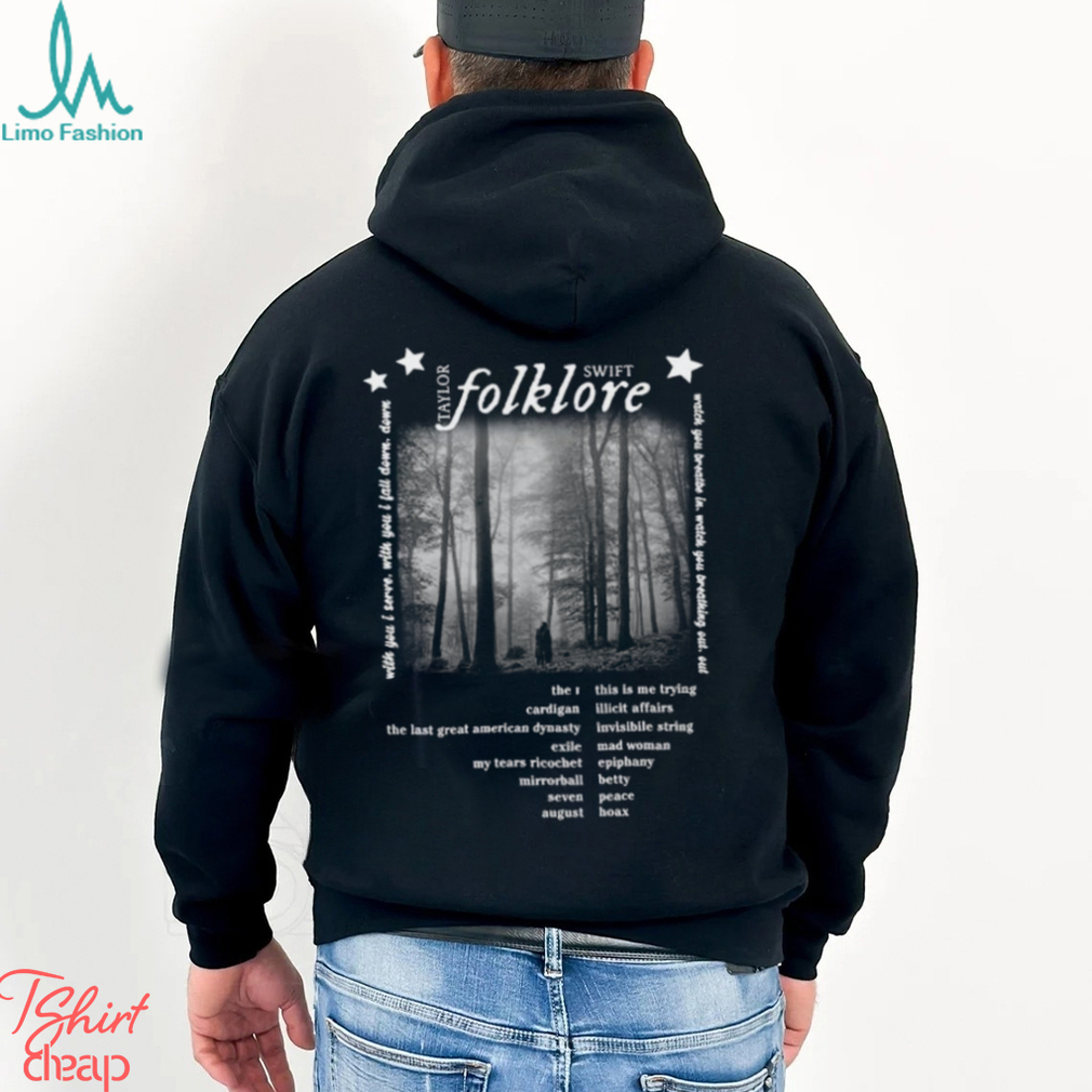 Folklore Tracklist Shirt The Eras Tour 2023 Rock Music Tshirt Folklore Tracklist Shirt The Eras Tour 2023 Rock Music Tshirt