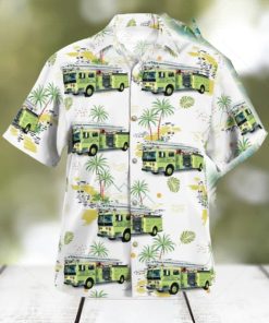 Fort Lauderdale Florida Fort Lauderdale Fire Rescue Engine 9S 1976 Ward Lafrance Hawaiian Shirt