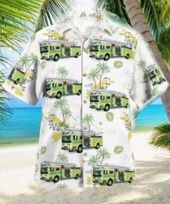 Fort Lauderdale Florida Fort Lauderdale Fire Rescue Engine 9S 1976 Ward Lafrance Hawaiian Shirt