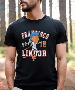 Francisco Lindor New York Mets caricature shirt