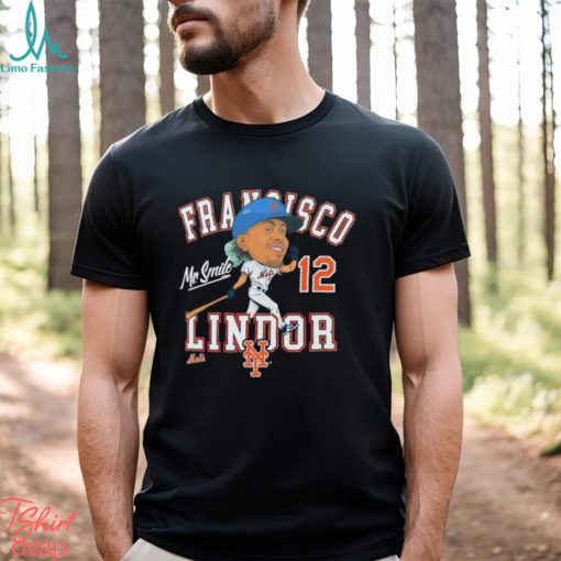 Francisco Lindor New York Mets caricature shirt