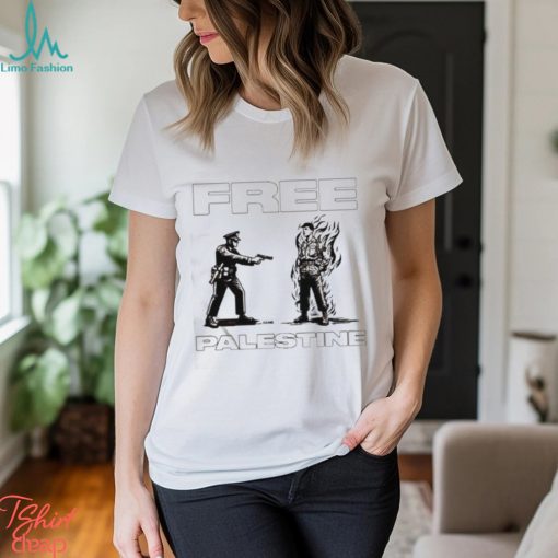 Free Palestine Police And Aaron Bushnell shirt