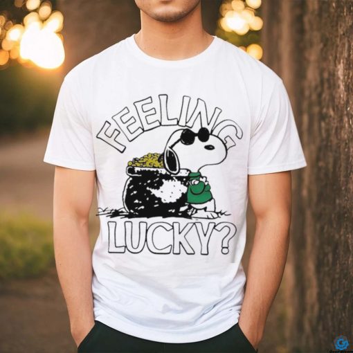 Funny Snoopy feeling lucky St Patrick’s Day shirt