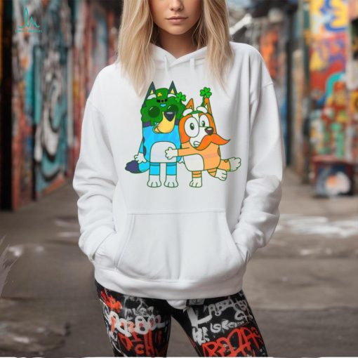 Funny St Patricks Day Bluey And Bingo shirt