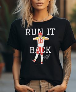 Funny Trendy Pacheco Run It Back Groovy Kansas City Chiefs shirt