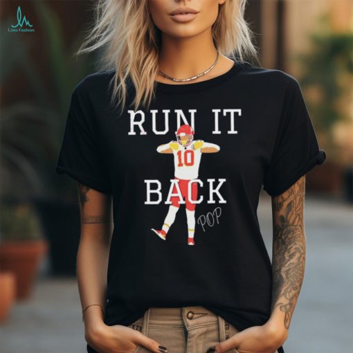 Funny Trendy Pacheco Run It Back Groovy Kansas City Chiefs shirt