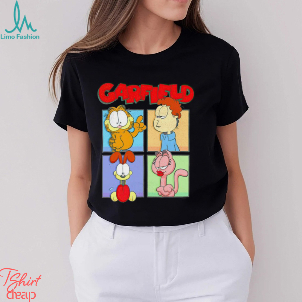 Garfield Group Box Up Poster shirt Garfield Group Box Up Poster shirt
