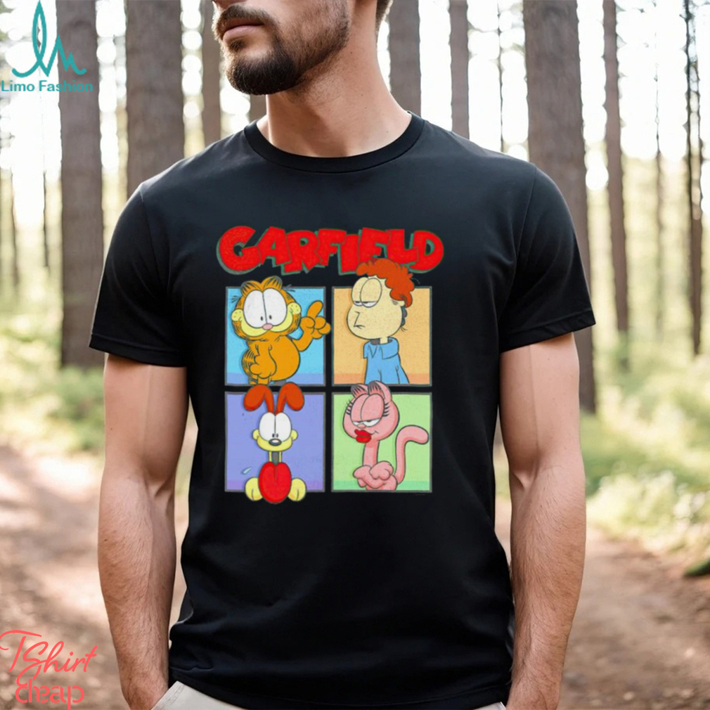 Garfield Group Box Up Poster shirt Garfield Group Box Up Poster shirt