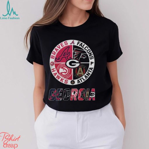 Georgia City Of Champion Legend Braves Falcons Hawks And Atlanta 2024 Shirt