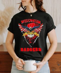 Go Badgers Wisconsin Badgers Football Us Eagle Shirt