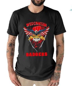 Go Badgers Wisconsin Badgers Football Us Eagle Shirt