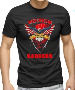 Go Badgers Wisconsin Badgers Football Us Eagle Shirt