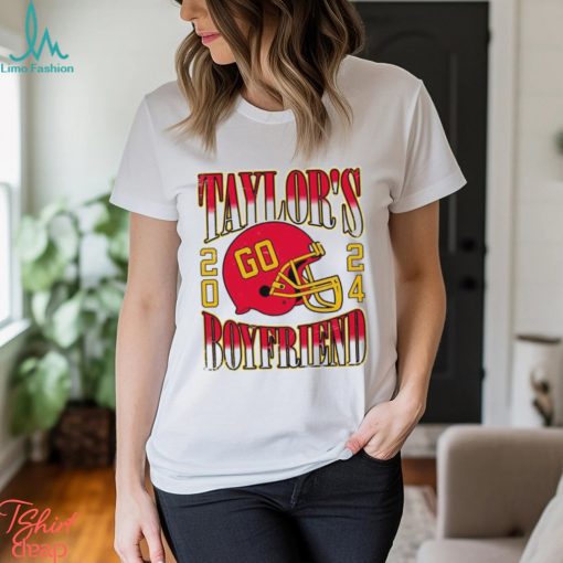 Go Taylor’s boyfriend 2024 helmet shirt